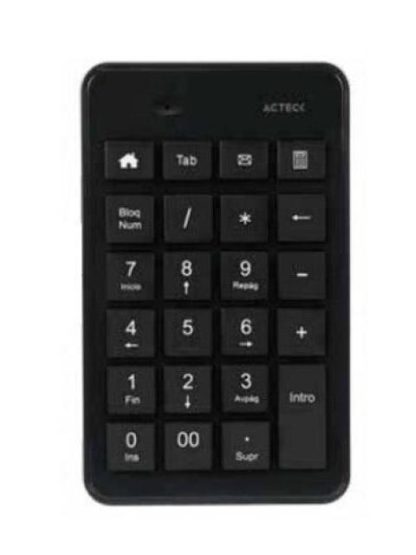 ACTECK TECLADO NUMERICO INSPIRE PAD TN450 INALAMBRICO BLUETOOTH NEGRO