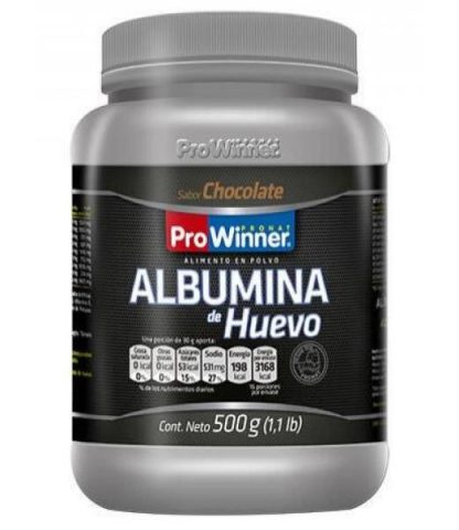 ALBUMINA DE HUEVO CHOCOLATE 500 GR PRONAT