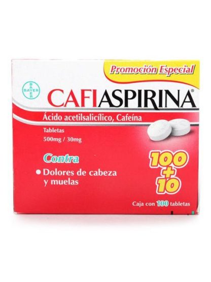 ANALGESICO CAFIASPIRINA CON 100 TABLETAS