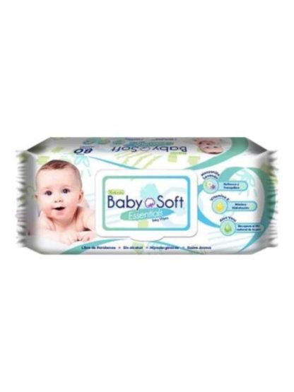 BABY SOFT TOALLA HUMEDA ESSENTIAL 80+10 PZ