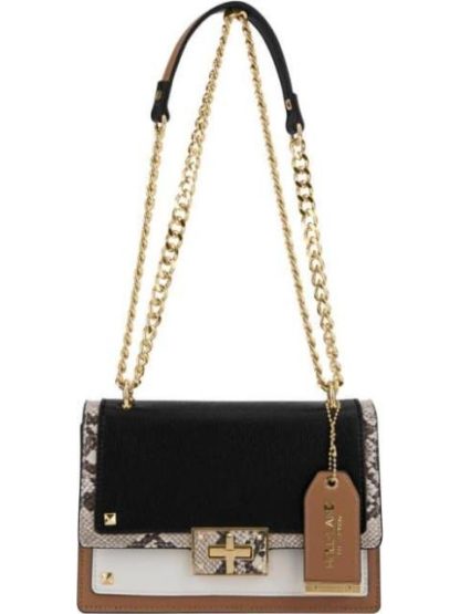 BOLSA CROSSBODY CON TEXTURA CROCO NEGRO HOLLY LAND