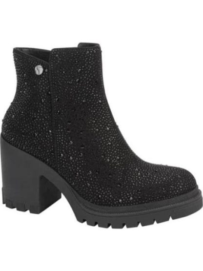 BOTA ANTE CON PEDRERIA SUELA TRACK NEGRO THALIA SODI - Image 2