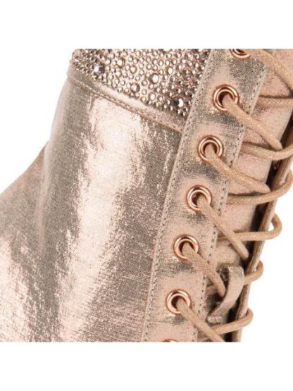 BOTA METALICA CON PEDRERIA ROSEGOLD THALIA SODI - Image 5