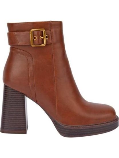 BOTA VESTIR TACON ANCHO COGNAC SCHATZ