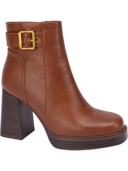 BOTA VESTIR TACON ANCHO COGNAC SCHATZ - Image 2