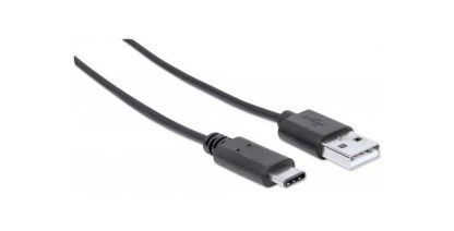 MANHATTAN CABLE USB C DE ALTA VELOCIDAD USB C MACHO - USB A MACHO 1 METRO NEGRO - Image 2