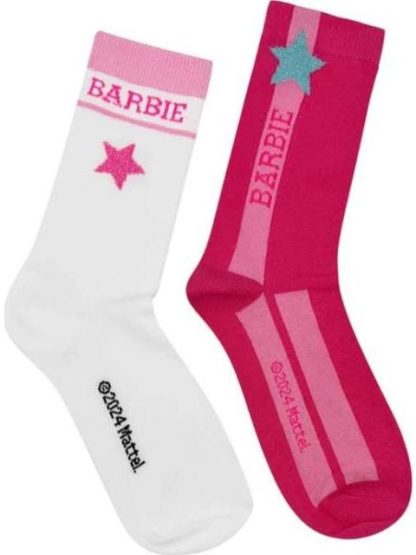 CALCETAS SET 2 PARES BARBIE ROSA BARBIE