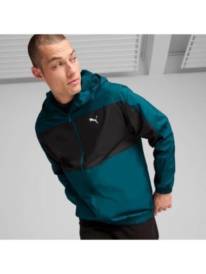 CHAMARRA MESH LINED WINDBREAKER VERDE PUMA - Image 4