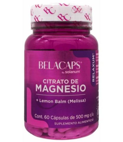 CITRATO MAGNESIO LEMON BALM 60 CAP SOLANUM BELACAPS