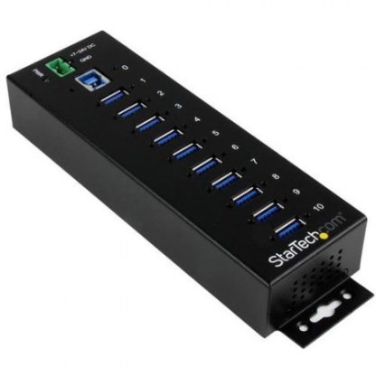 STARTECH  HUB CONCENTRADOR INDUSTRIAL 5000 MBIT-S USB 3.0 DE 10 PUERTOS NEGRO - Image 2