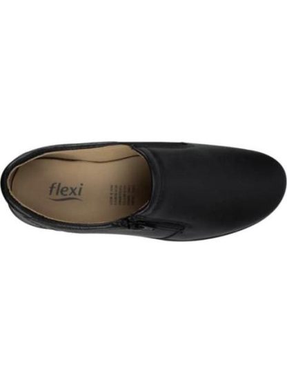 MOCASIN CHOCLO DE PIEL CON CIERRE NEGRO FLEXI - Image 3