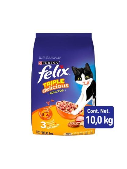 FELIX TRIPLE DELICIOUS GRANJA 10 KILOS