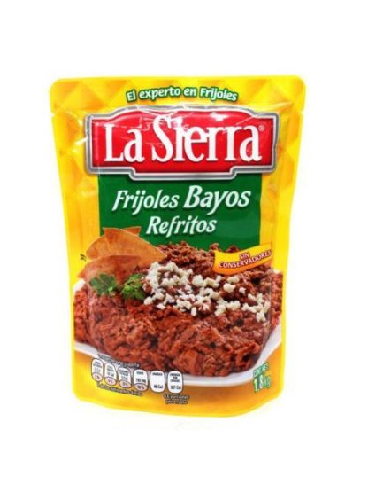 FRIJOLES BAYOS POUCH REFRITOS LA SIERRA 1.8 KG