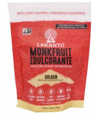 FRUTO DEL MONJE ERITRITOL GOLDEN 235 G LAKANTO