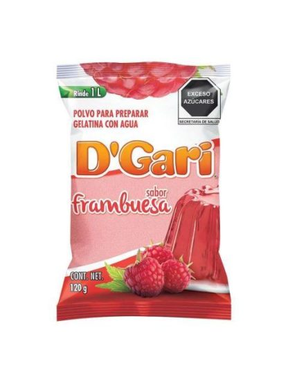 GELATINA DGARI SABOR FRAMBUESA 120 GR