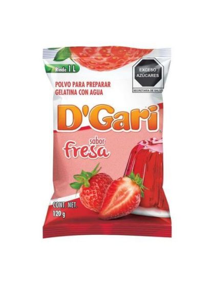 GELATINA DGARI SABOR FRESA 120 GR