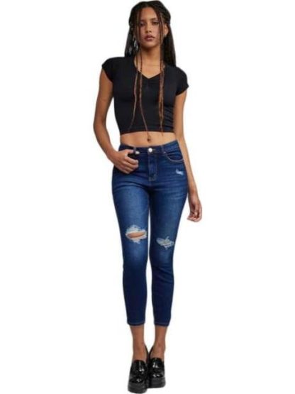 JEANS SUPERSKINNY CINTURA REGULAR AZUL INDIGO ATMOSPHERE DNM