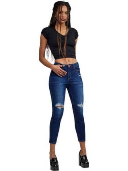 JEANS SUPERSKINNY CINTURA REGULAR AZUL INDIGO ATMOSPHERE DNM - Image 4