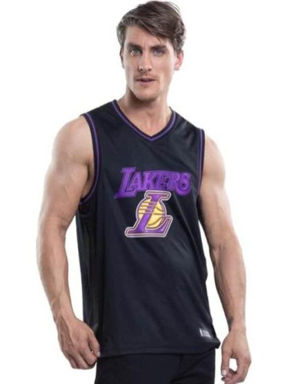 JERSEY LAKERS JERSEY NEGRO FEX PRO - Image 3