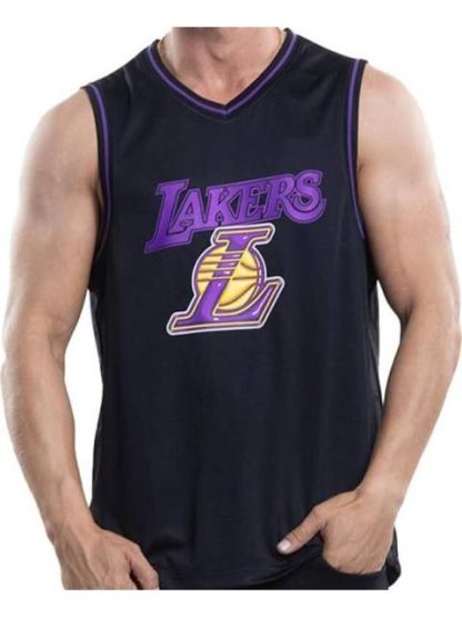 JERSEY LAKERS JERSEY NEGRO FEX PRO - Image 6