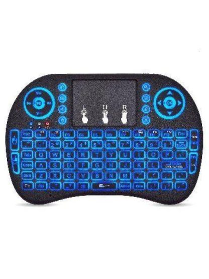 MINI TECLADO BROBOTIX INALAMBRICO USB NEGRO-RGB LED 963814