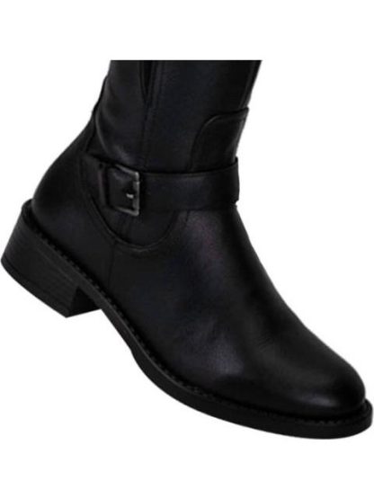 BOTA ALTA DE PIEL NEGRO VIVIS SHOES - Image 5