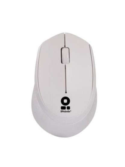 MOUSE ERGONOMICO BROBOTIX OPTICO 6000809 INALAMBRICO USB 1000DPI BLANCO