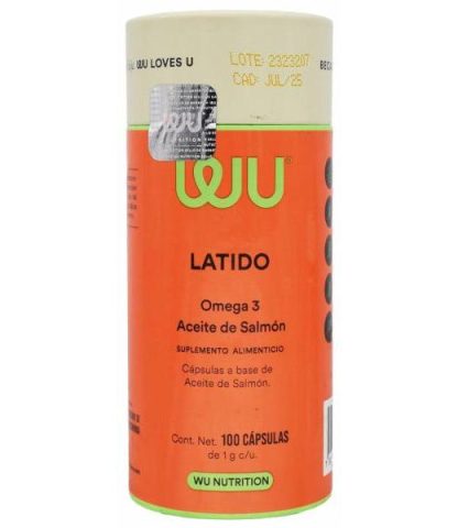 OMEGA 3 ACEITE DE SALMON 100 CAP WU NUTRITION