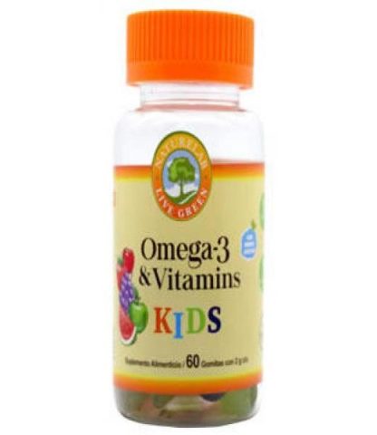 OMEGA 3 Y VITAMINAS KIDS 60 GOMITAS NATURELAB