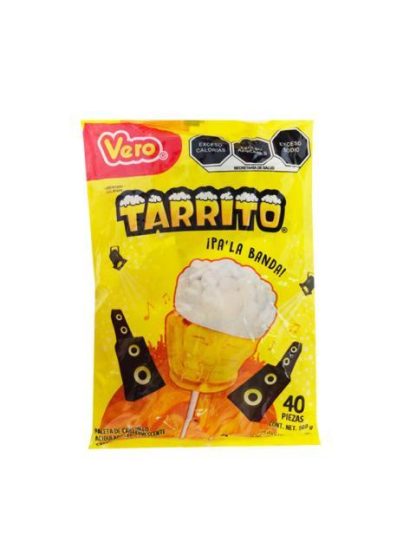 PALETA MACIZA TARRITO BOLSA CON 40 PIEZAS DE 14GR