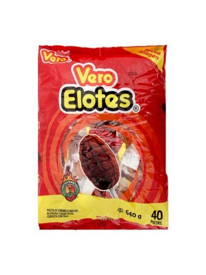 PALETA VERO ELOTE ENCHILADA BOLSA CON 40 PIEZAS