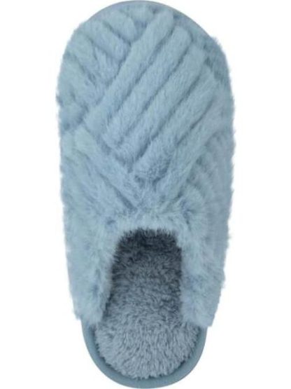 PANTUFLA ZUECO PELUCHE AZUL LOVE TO LOUNGE - Image 3