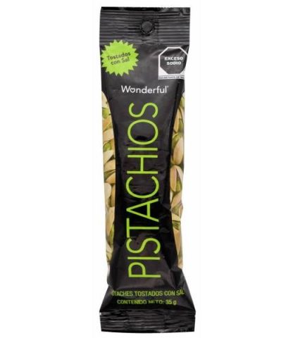 PISTACHE SALADO 35 G WONDERFUL PISTACHIOS