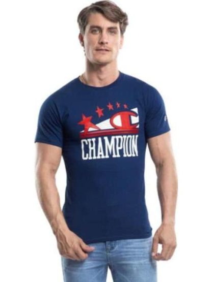 PLAYERA CLASSIC GRAPHIC TEE AZUL CHAMPION