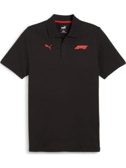 PLAYERA POLO MOTORSPORT NEGRO PUMA