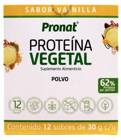 PROTEINA VEGETAL VAINILLA 30 G PRONAT P 12