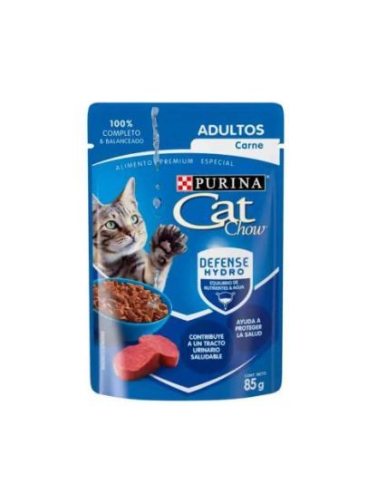 PURINA CAT CHOW ADULTOS CARNE SOBRE DE 85 GR