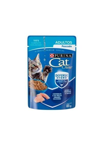 PURINA CAT CHOW ADULTOS PESCADO SOBRE DE 85 GR