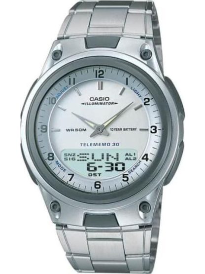 RELOJ CLASICO PLATA CASIO