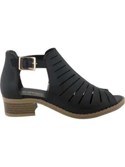 SANDALIA BOTIN TACON BAJO NEGRO VIVIS SHOES KIDS