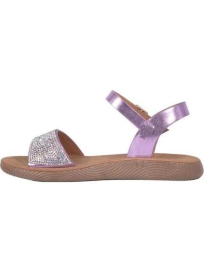 SANDALIA CON PEDRERIA ROSA VIVIS SHOES KIDS - Image 5