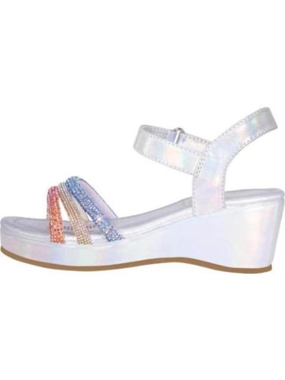 SANDALIA CON PIEDRAS PLATA VIVIS SHOES KIDS - Image 5