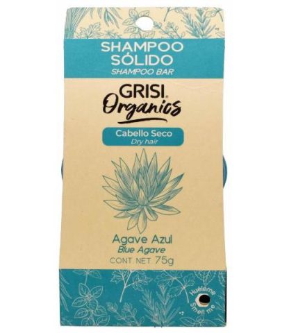 SHAMPOO SOLIDO AGAVE AZUL 75 G GRISI