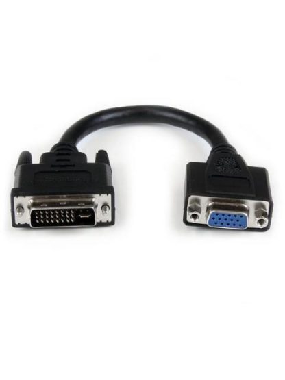 STARTECH  ADAPTADOR DVI MACHO - VGA HEMBRA 20CM NEGRO