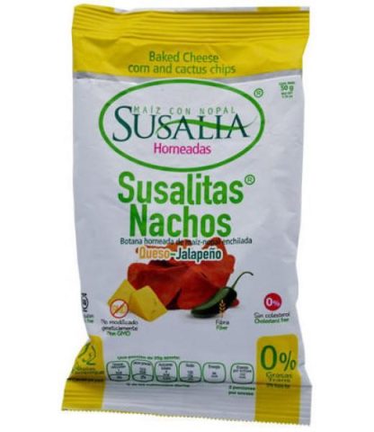 SUSALITAS NACHOS QUESO JALAPEÑO 50 G SUSALIA