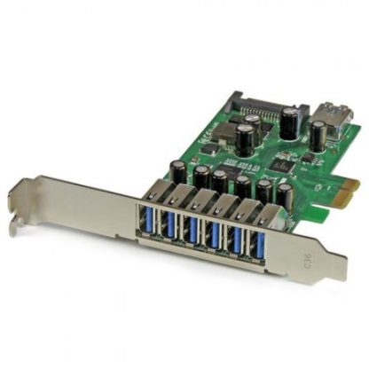 STARTECH  TARJETA PCI EXPRESS DE 7 PUERTOS USB 3.0 SATA 5 GBIT-S - Image 2