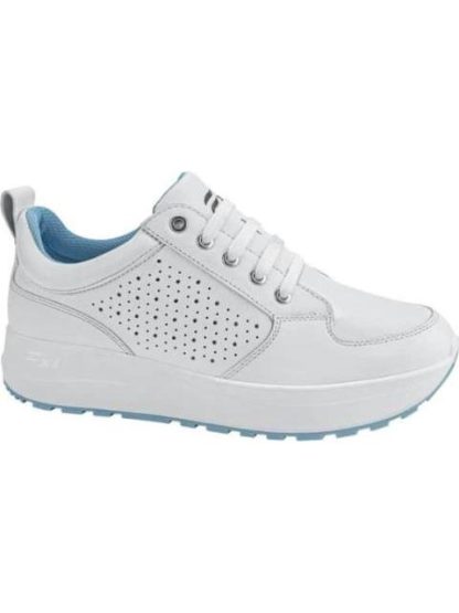 TENIS DE PIEL CON AGUJETA BLANCO FLEXI - Image 2