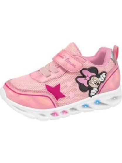 TENIS URBANO CHOCLO LUCES ROSA MINNIE