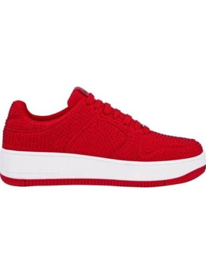 TENIS URBANO CON PLATAFORMA ROJO BELINDA PEREGRIN