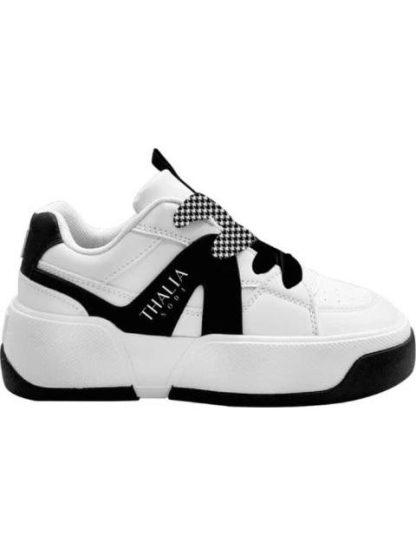 TENIS URBANO PLATAFORMA BLANCO/NEGRO THALIA SODI